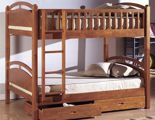 Bunk bed from solid pine
