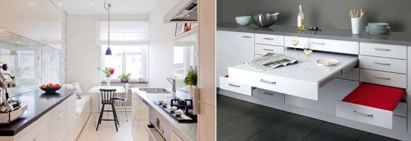 Two-line kitchens