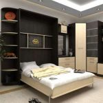 Integrated bed in the closet
