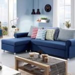 Interior living room in blue