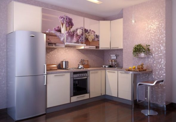 aesthetic corner kitchen