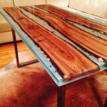 Epoxy and wood for table making