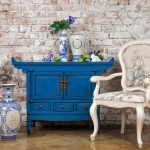 blue chest of drawers