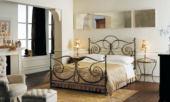 Forged bed furniture set