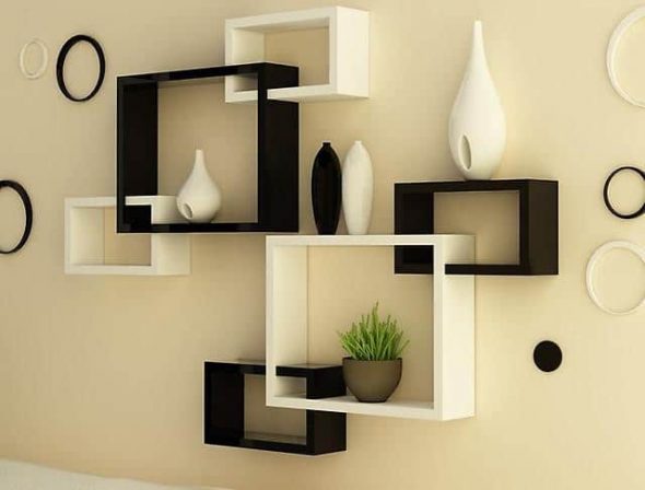 Mounting shelves on the wall