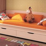 Bed sofa teenage with drawers