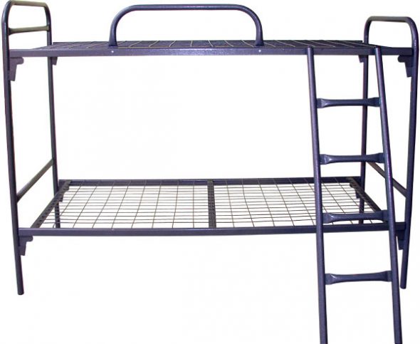 Metal bunk bed C-C2 (700x1860) (with stairs and fencing)