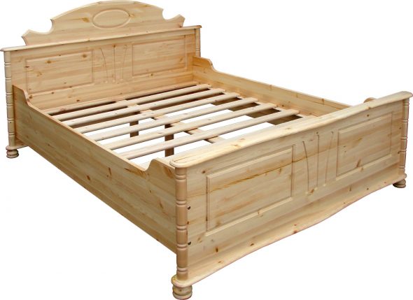Double bed-pine