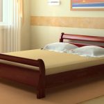 Bed made of solid wood-practical