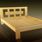 Bed made of solid pine