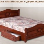 Bed matsiv pine 1.8 with drawers