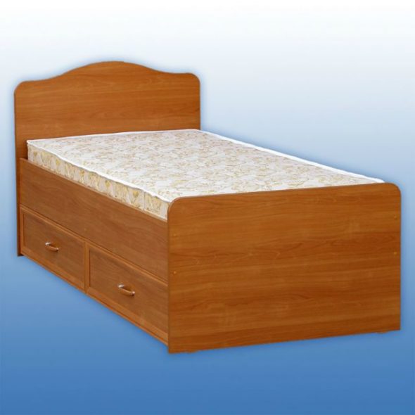Single bed with drawers