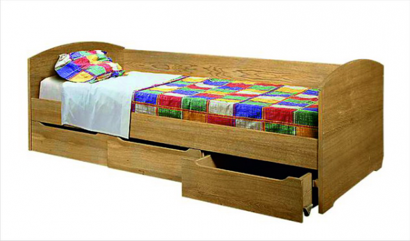Single bed with boxes GM-9292