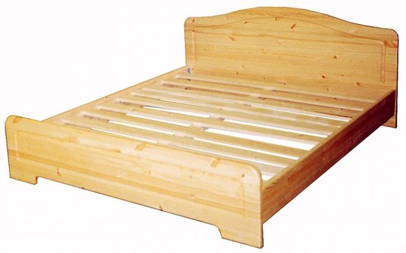 Beds from solid pine two-sleeping