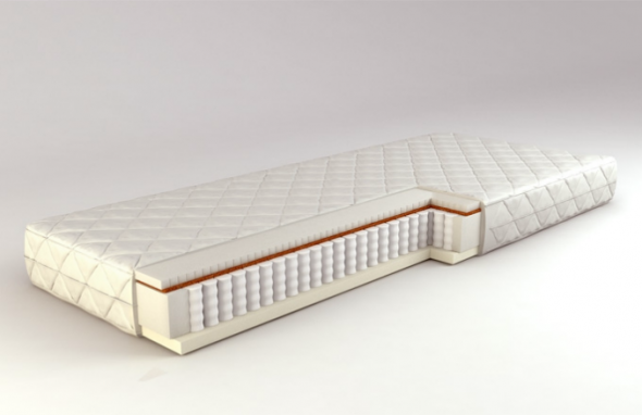 Mattress with two sides of different properties and sensations