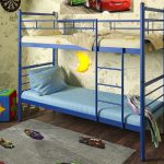 Metalowe łóżko piętrowe Akwarela