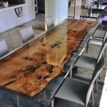 Dining table pouring epoxy resin