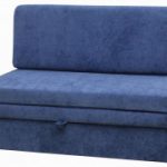 Straight blue sofa