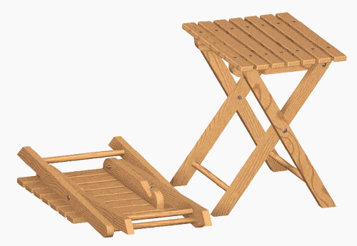 Simple folding chair do it yourself