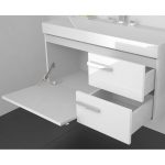 Sink in the bathroom with cabinet