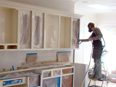 Repair of the facade of kitchen furniture