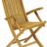 Folding country chair na may armrests