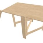 Do-it-yourself folding table for picnic