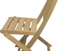 Folding chair for giving