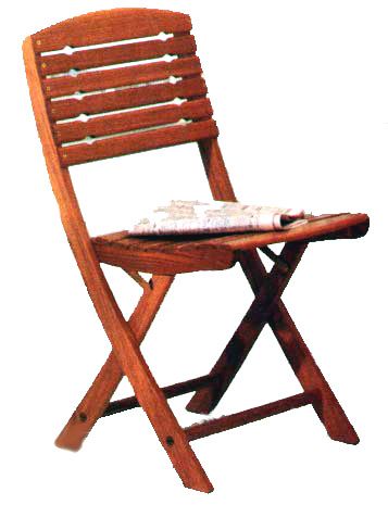 Sulankstoma medinė kėdė
