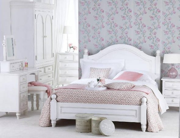 Provence fotoğraf tarzında yatak odası