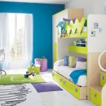 Design a children's room for two children with a slight difference in age