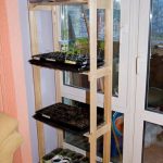 Rack for seedlings on the windowsill with their own hands