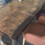 Epoxy table for living room