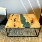 Table river-epoxy resin