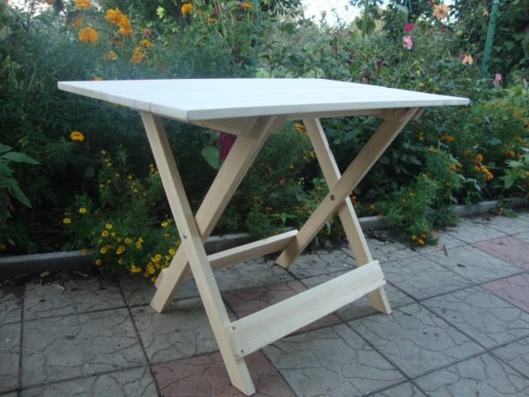 Do-it-yourself folding table