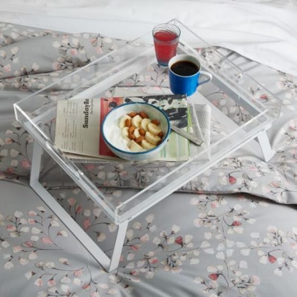 glass breakfast table