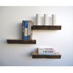 Three shelves in a minimalist style
