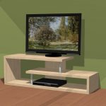 TV stand with their own hands in design