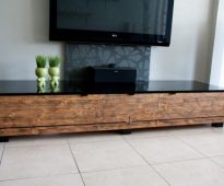 TV stand from plywood do it yourself