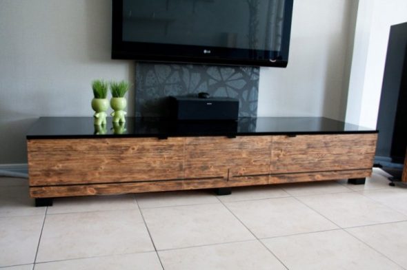 TV stand from plywood do it yourself