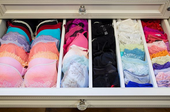 linen in the dresser