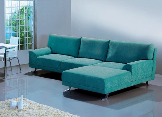 living room with corner sofa