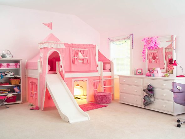 children's bed Castle two towers