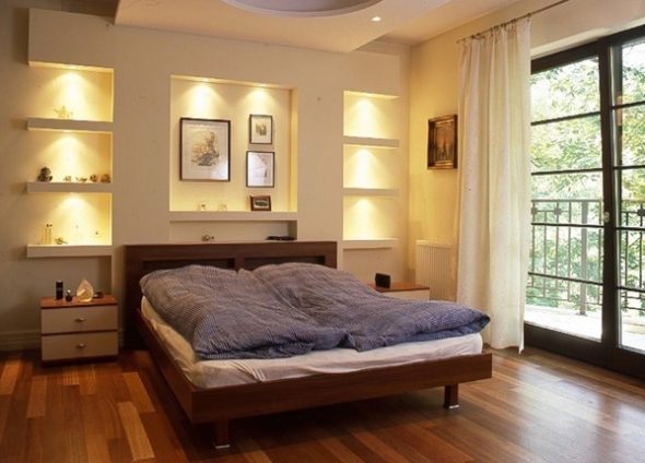 bedroom design with niche