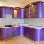 corner kitchen purple