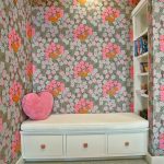 bright floral interior of the children's room