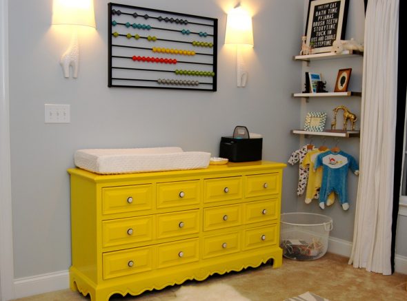 chest of drawers yellow