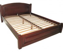 medinės dvigulės lovos Verona 1