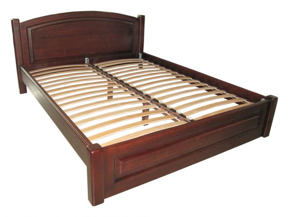 drewniane podwójne łóżka Verona 1