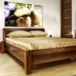 materiał łóżka drewnianego